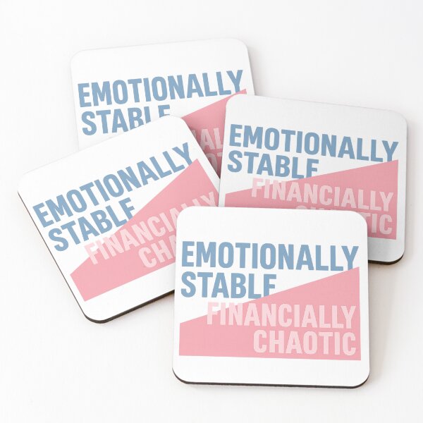 Item preview, Emotionally Stable Financially Chaotic – Relatable Money Meme Shirt designed and sold by Design Express.