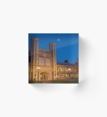 St. Louis Missouri MO USA, night shot of the Washington university in St. Louis Danforth campus Acrylic Block