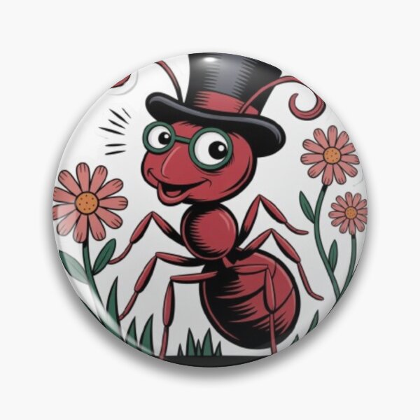Item preview, Funny Ant – Cute Cartoon Insect with a Silly Smile designed and sold by dilupshop.