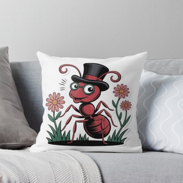 Item preview, Funny Ant – Cute Cartoon Insect with a Silly Smile designed and sold by dilupshop.
