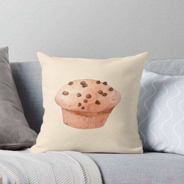 Item preview, Choco Chip Muffin Delight – Watercolor Pastry Illustration (Cutout) designed and sold by EmeraldeaArt.