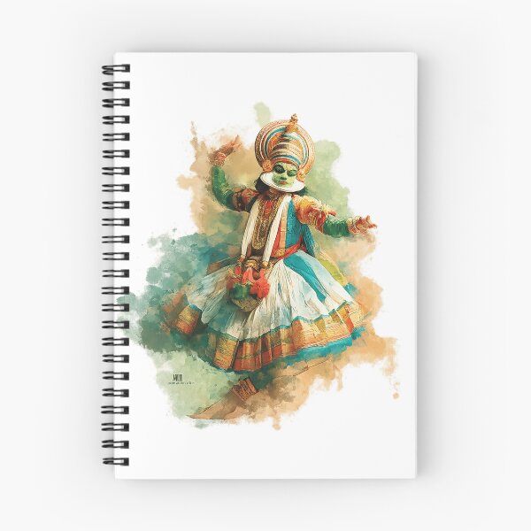 Item preview, Watercolor Kathakali Dancer designed and sold by NAIRVANA.