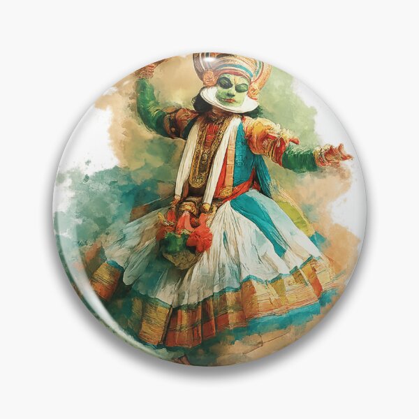 Item preview, Watercolor Kathakali Dancer designed and sold by NAIRVANA.