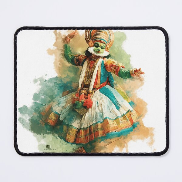 Item preview, Watercolor Kathakali Dancer designed and sold by NAIRVANA.