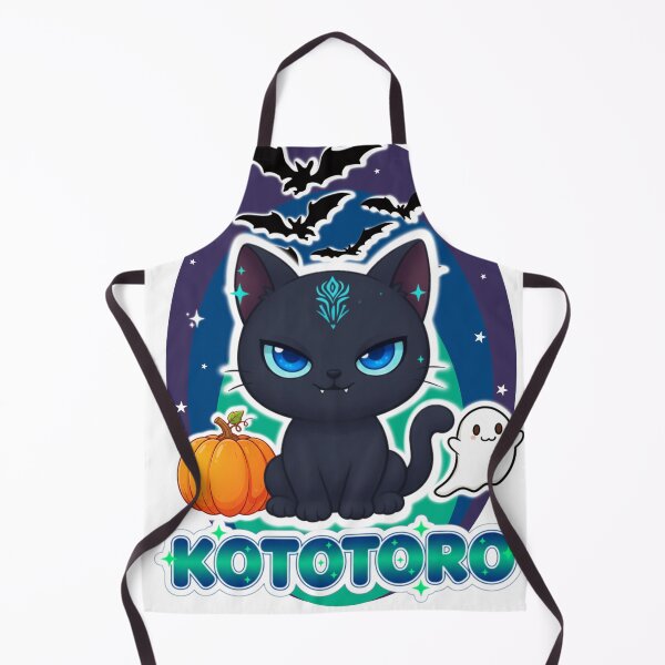 Item preview, Kototoro Halloween Night Cute Magical Cat with Pumpkin and Ghost designed and sold by Elizarfa.
