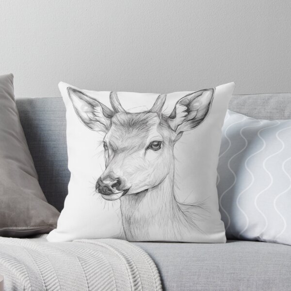 Item preview, Deer Pencil Sketch designed and sold by Leon Woods Pencil Art.