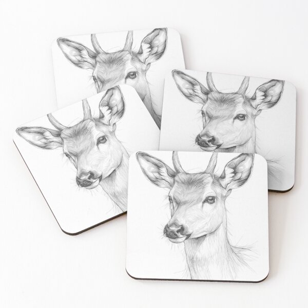Item preview, Deer Pencil Sketch designed and sold by Leon Woods Pencil Art.