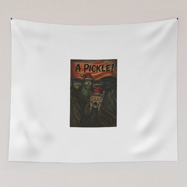 Item preview, A PICKLE! – the scream of the season chaos Christmas Classic T-Shirt designed and sold by inkfluenceart.