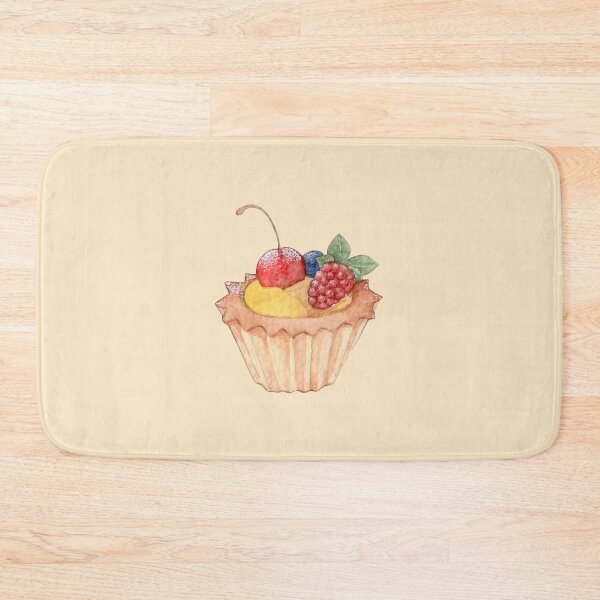 Item preview, Berry Bliss Fruit Tart – Watercolor Pastry Illustration (Cutout) designed and sold by EmeraldeaArt.