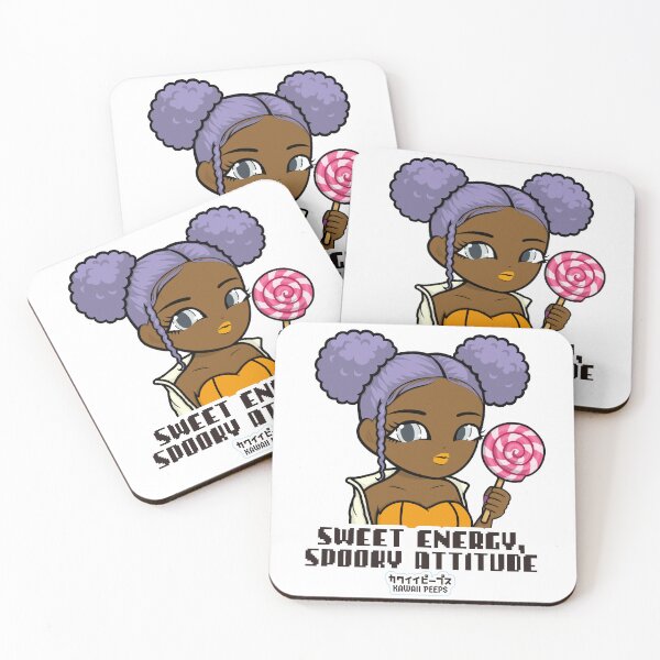 Item preview, Halloween Lollipop Candy “Sweet Energy, Spooky Attitude” Kawaii Girl Design designed and sold by P-L-Sardines.