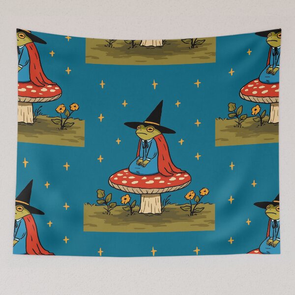 Item preview, Witchcore Aesthetic: Frog's Toadstool Shelter designed and sold by bapupa.