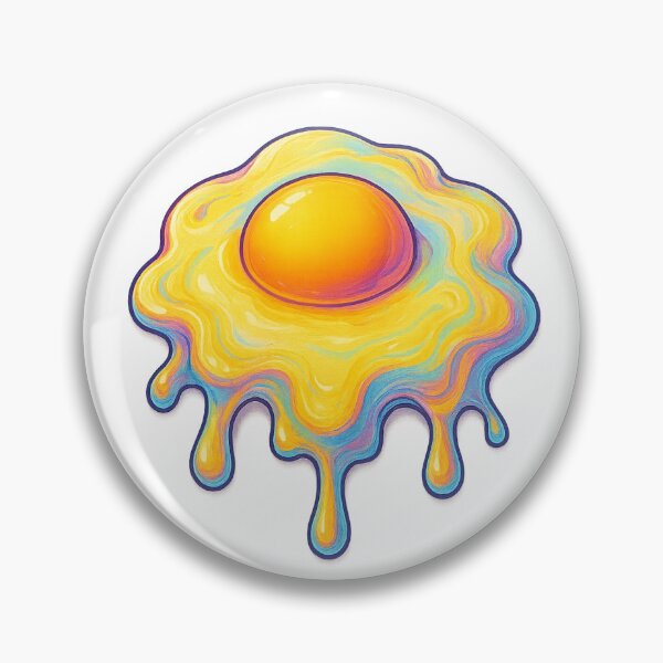 Item preview, Psychedelic Melting Egg – Colorful Trippy Art designed and sold by Liv Solara.