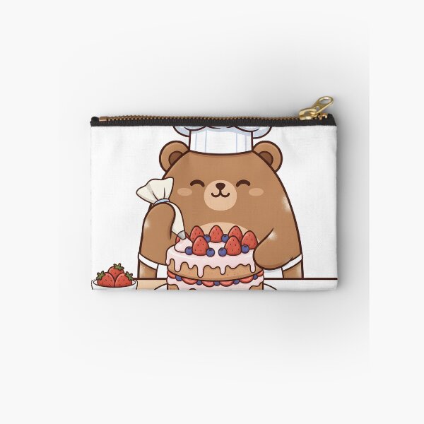 Item preview, Kawaii Bear Pastry Chef | Sweet Cake Decoration | Patisserie Design designed and sold by Outline Studio.