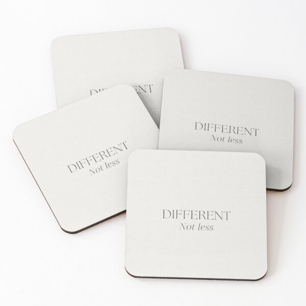 Item preview, Different. Not less. designed and sold by BorderlineEcho.