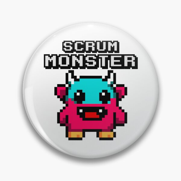 Item preview, Scrum Monster – Funny Pixel Design designed and sold by DAFIN.