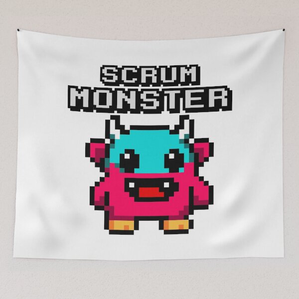 Item preview, Scrum Monster – Funny Pixel Design designed and sold by DAFIN.
