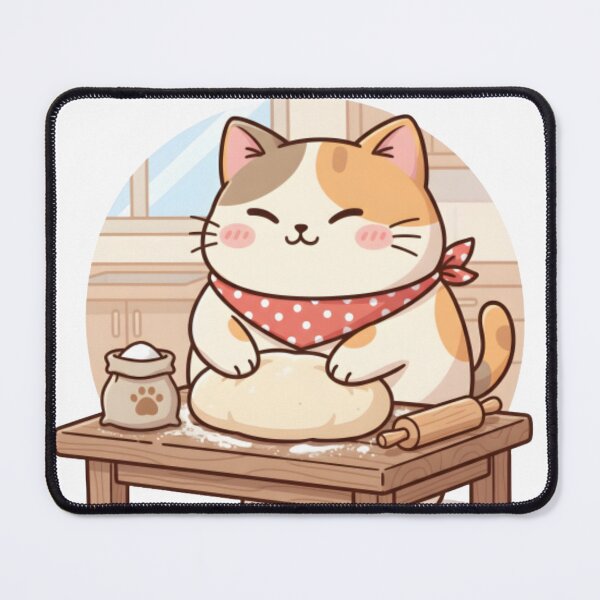 Item preview, Cat Baking | Making Biscuits | Cute Baker Kitten Design designed and sold by Outline Studio.