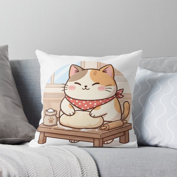 Item preview, Cat Baking | Making Biscuits | Cute Baker Kitten Design designed and sold by Outline Studio.