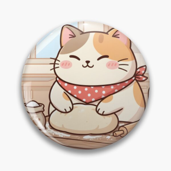Item preview, Cat Baking | Making Biscuits | Cute Baker Kitten Design designed and sold by Outline Studio.