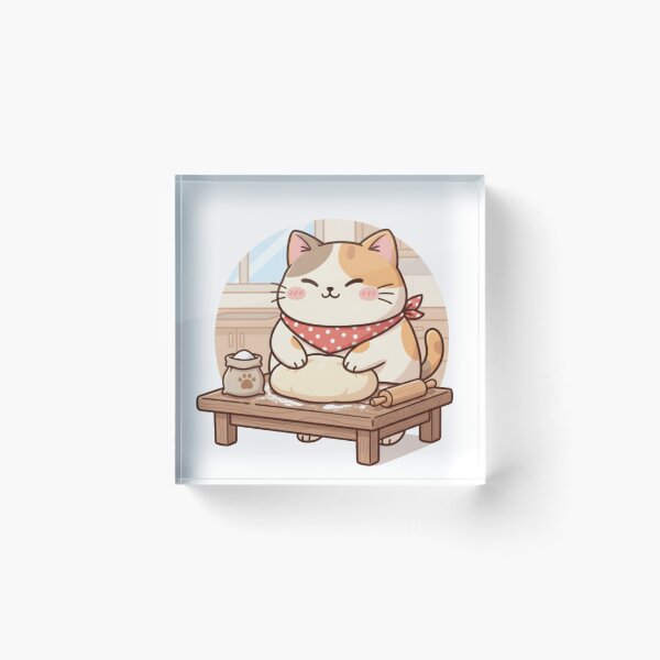 Item preview, Cat Baking | Making Biscuits | Cute Baker Kitten Design designed and sold by Outline Studio.