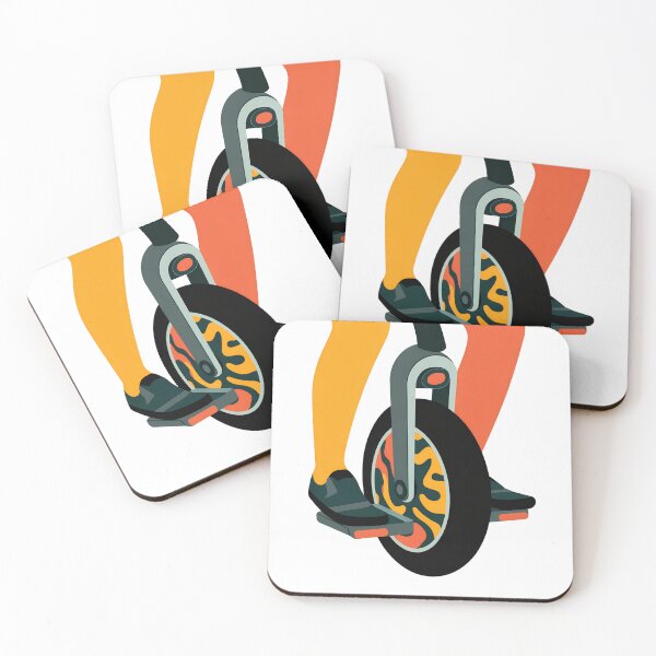 Item preview, Futuristic Electric Unicycle Rider– Minimal Tech-Inspired EUC Art designed and sold by VividOrganica.