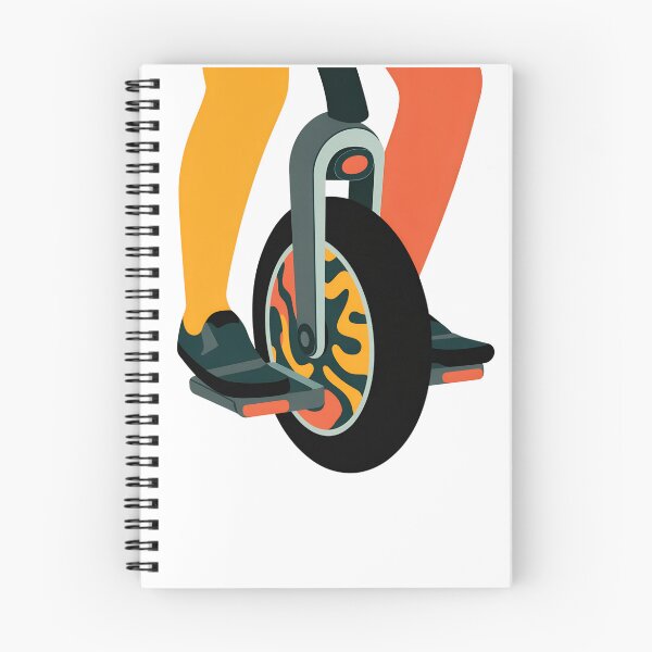 Item preview, Futuristic Electric Unicycle Rider– Minimal Tech-Inspired EUC Art designed and sold by VividOrganica.