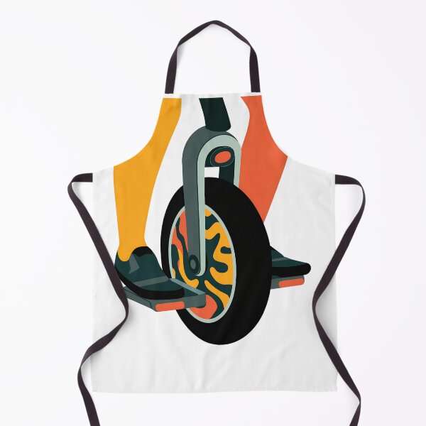 Item preview, Futuristic Electric Unicycle Rider– Minimal Tech-Inspired EUC Art designed and sold by VividOrganica.
