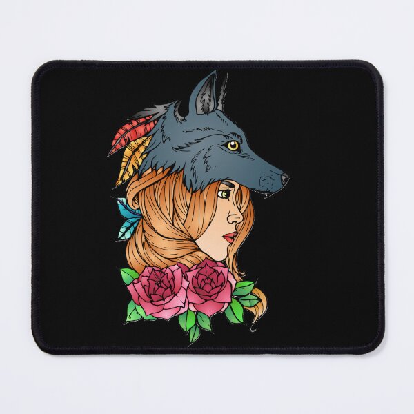 Item preview, beautiful woman and wolf designed and sold by SSA-Design.