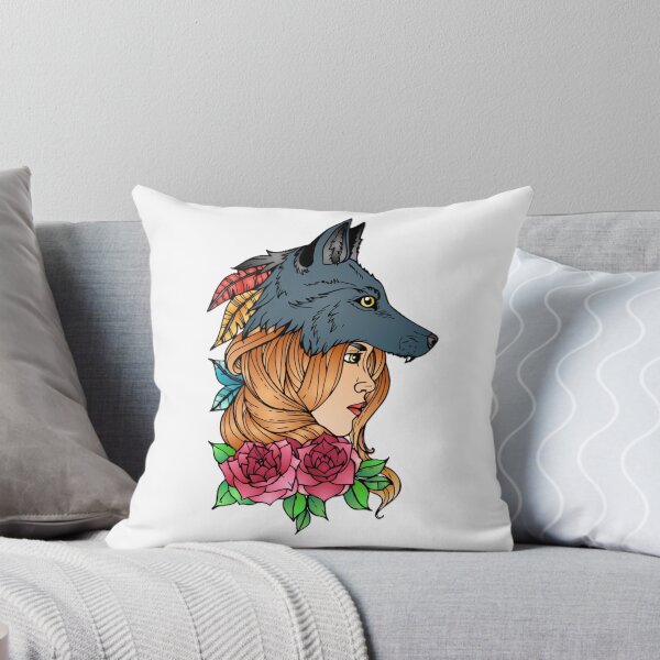 Item preview, beautiful woman and wolf designed and sold by SSA-Design.