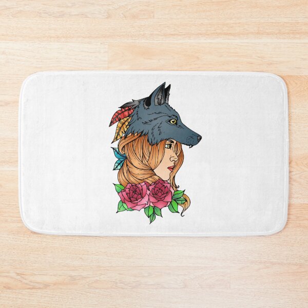 Item preview, beautiful woman and wolf designed and sold by SSA-Design.