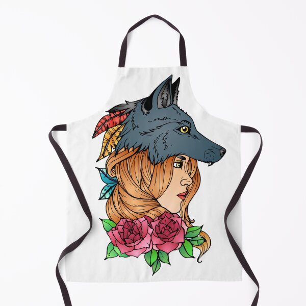 Item preview, beautiful woman and wolf designed and sold by SSA-Design.