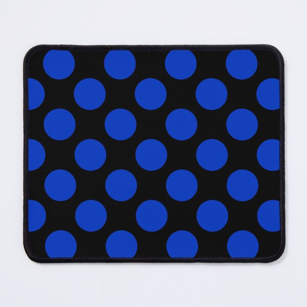 Item preview, Cobalt Blue Large Polka dots on Black designed and sold by POLKAIWERX.