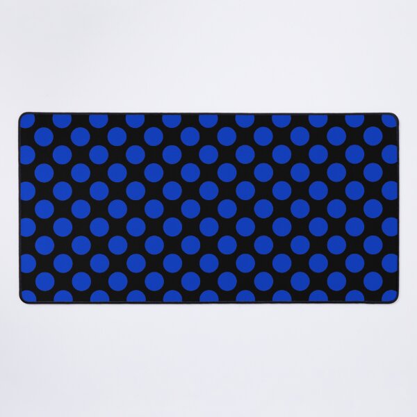 Item preview, Cobalt Blue Large Polka dots on Black designed and sold by POLKAIWERX.