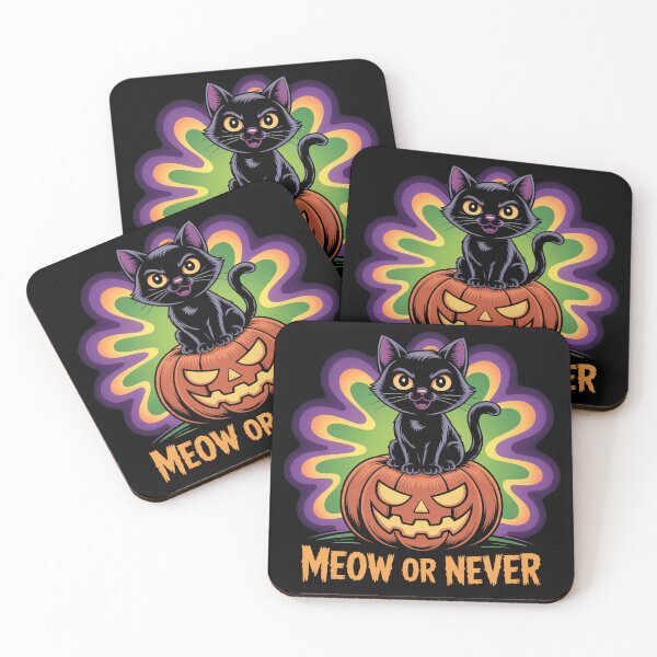 Item preview, Meow Or Never, funny Cat halloween designed and sold by NoetherSym.