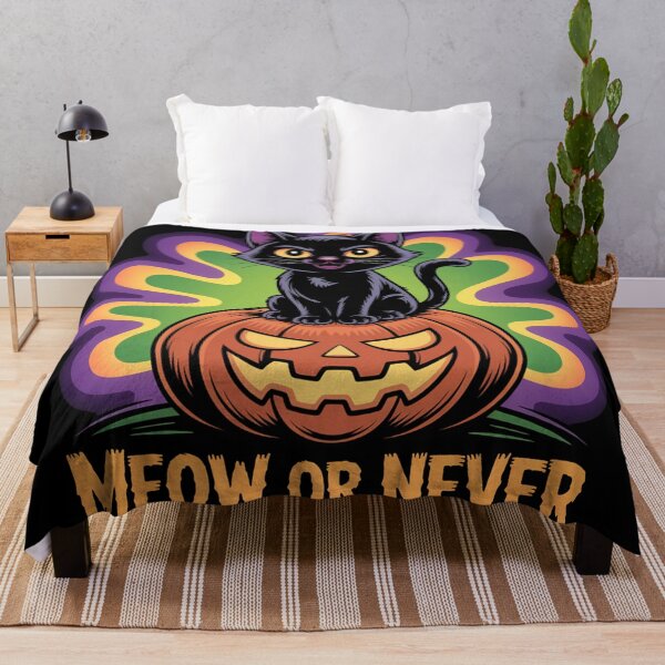 Item preview, Meow Or Never, funny Cat halloween designed and sold by NoetherSym.