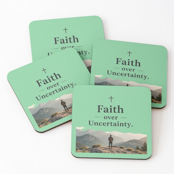 Item preview, Faith Over Uncertainty – Trust God Design,  designed and sold by PaintMeWorld.