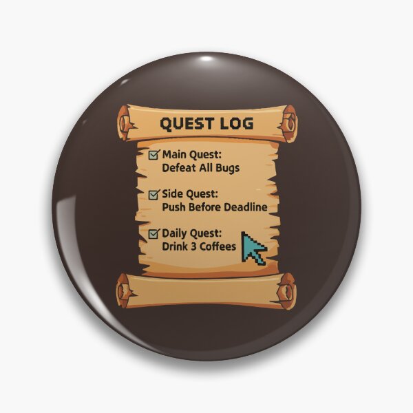 Item preview, Quest Log: Defeat All Bugs – Funny Programmer Design designed and sold by VenDecoArt.
