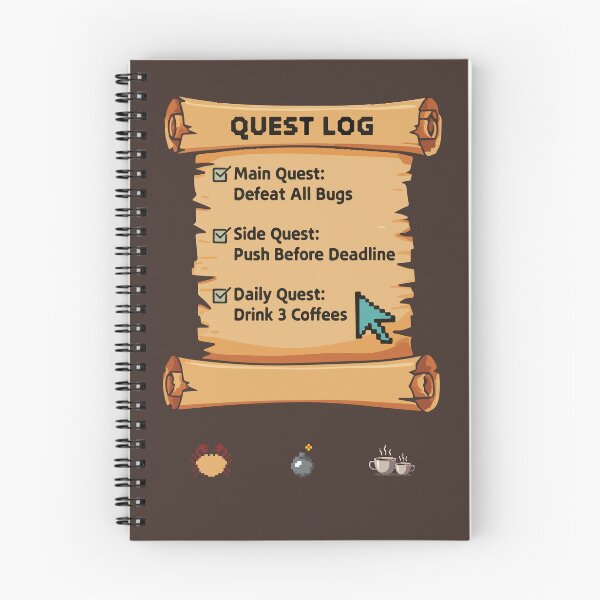 Item preview, Quest Log: Defeat All Bugs – Funny Programmer Design designed and sold by VenDecoArt.