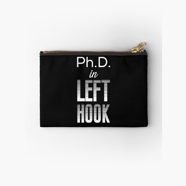 Item preview, Ph.D. in Left Hook – Funny Boxing Pun Design designed and sold by simpledarkwavewisdom.