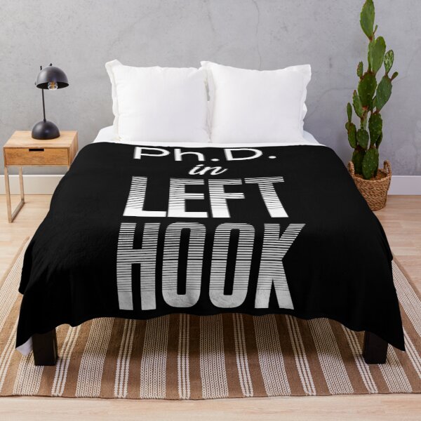Item preview, Ph.D. in Left Hook – Funny Boxing Pun Design designed and sold by simpledarkwavewisdom.