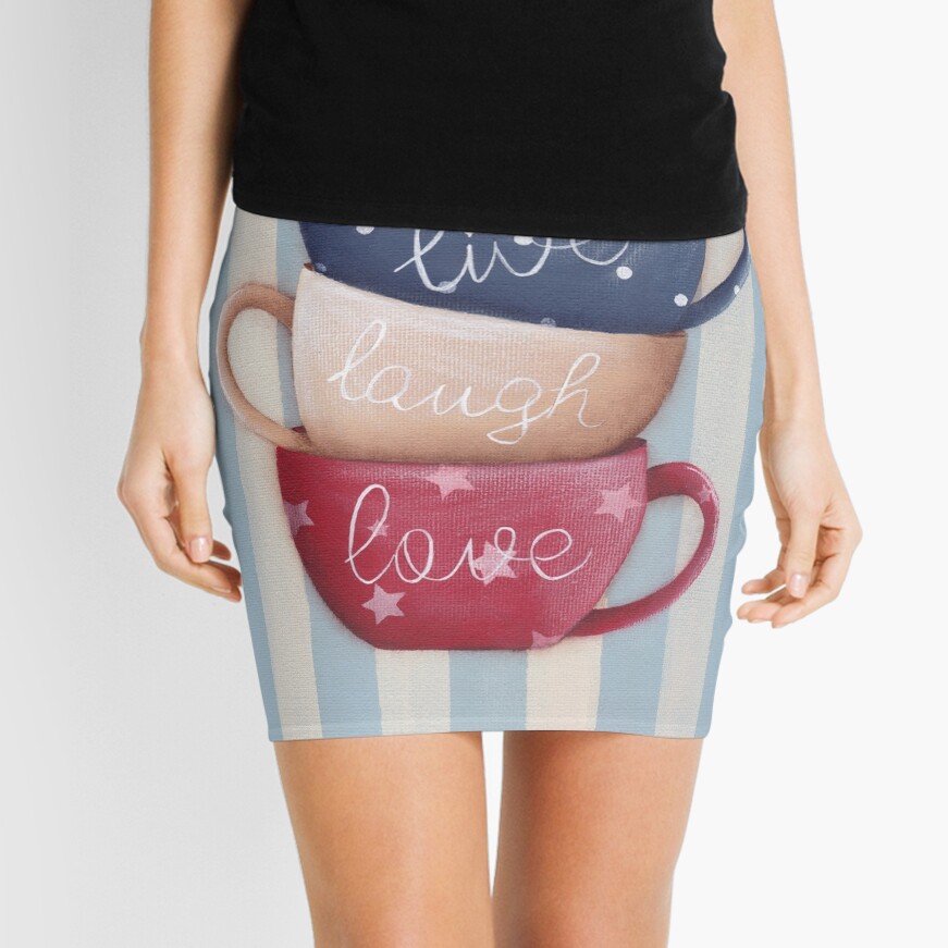 Live Laugh Love Mini Skirt