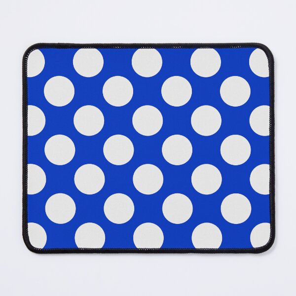 Item preview, White Large Polka dots on Cobalt Blue designed and sold by POLKAIWERX.
