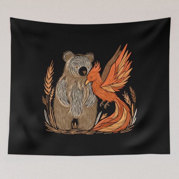 Item preview, Bear And Phoenix designed and sold by Pastiesstore61.