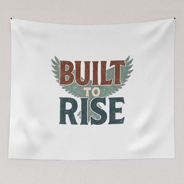Item preview, Motivational Eagle Wings Tee – Retro Red White Blue Typography designed and sold by tee.crush.