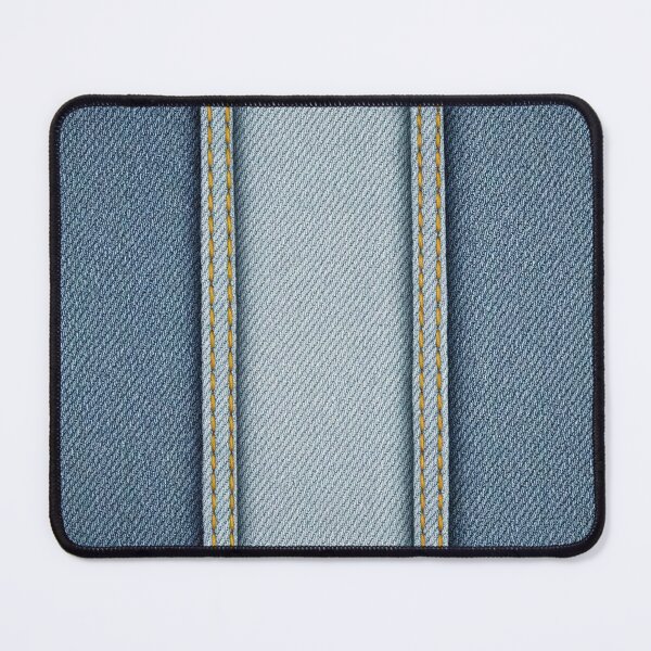 Item preview, Jeans texture stitched square designed and sold by stereonut.