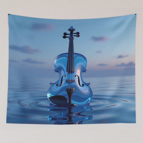 Item preview, Waterwave Violin – Sound becomes form, music flows in surreal silence designed and sold by FotoworldEdel.