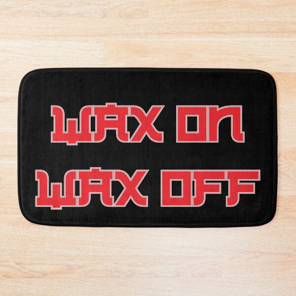 Item preview, Wax On, Wax Off – Iconic Miyagi Quote 80s Martial Arts Design designed and sold by simpledarkwavewisdom.