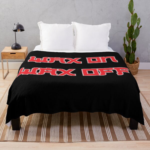 Item preview, Wax On, Wax Off – Iconic Miyagi Quote 80s Martial Arts Design designed and sold by simpledarkwavewisdom.