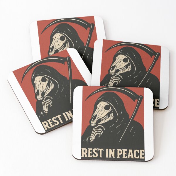 Item preview, Rest in peace (red and black) designed and sold by Shikrolao.
