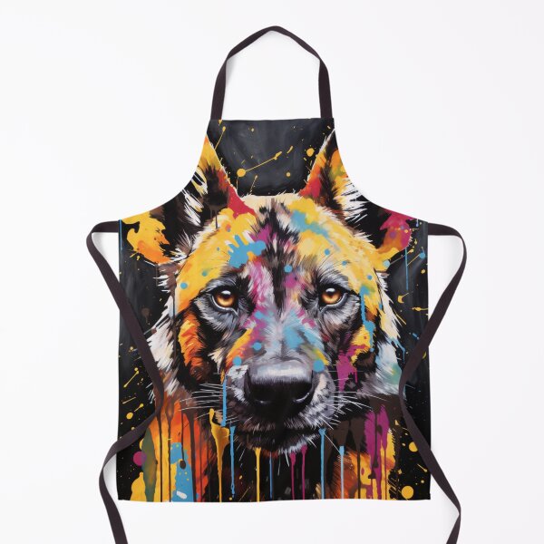 Item preview, Wild Dog Drip Art – Impresión vibrante de retrato canino | Wild Dog Reverie designed and sold by callicoartshop.